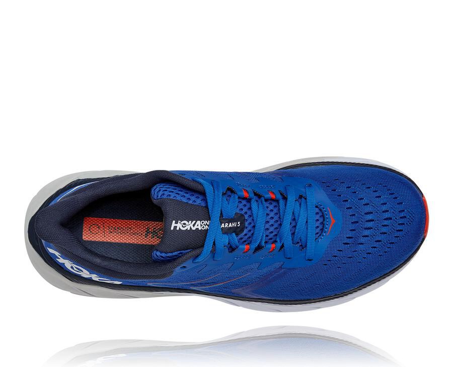 Hoka One One Tenisky Panske Modre - Arahi 5 - 36910-PTNV